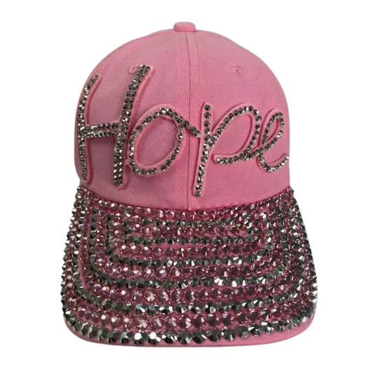 Hope Bling Cap - Breast Cancer