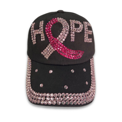 Hope Bling Cap - Breast Cancer