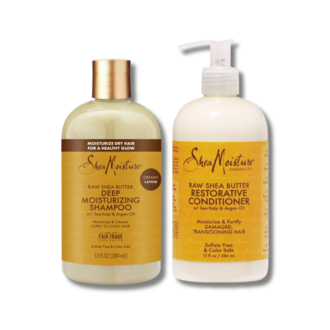 Shea Moisture Raw Shea Butter Shampoo & Conditioner Bundle