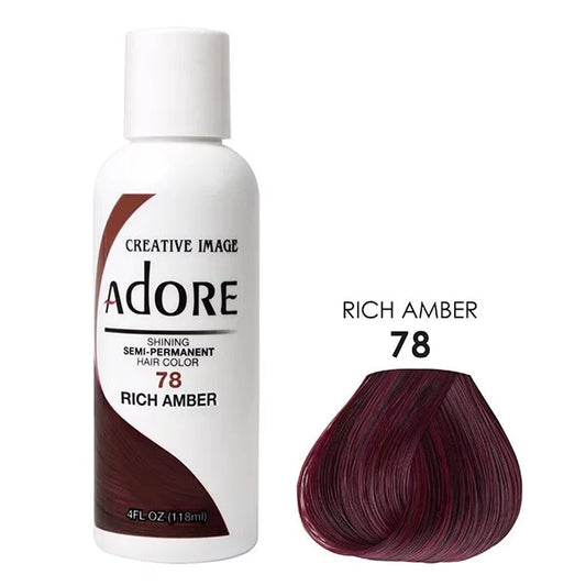 Adore Rich Amber Semi Permanent Hair Color 78
